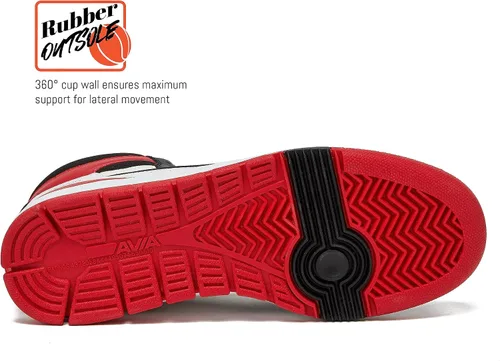 Vista 5 de Avia 821 - Tenis altos para hombre, para interiores o exteriores, zapatos de baloncesto para hombre, tallas 7 a 16, zapatos retro de caña alta