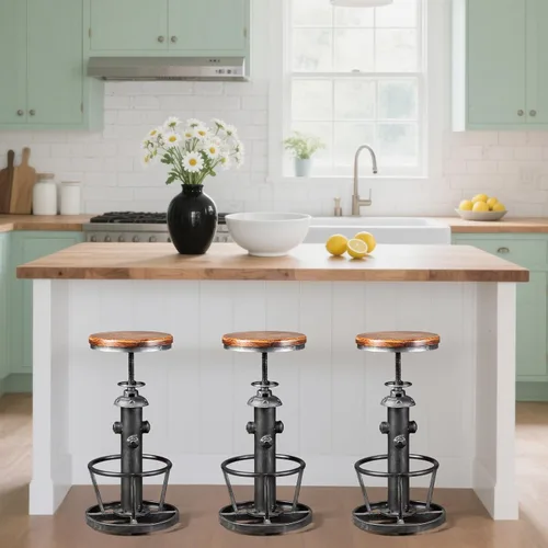 Vista 4 de Juego de 2, 26-30 pulgadas, diseño de boca de incendios con diseño de boca de incendios ajustable giratoria, estilo americano, estilo steampunk