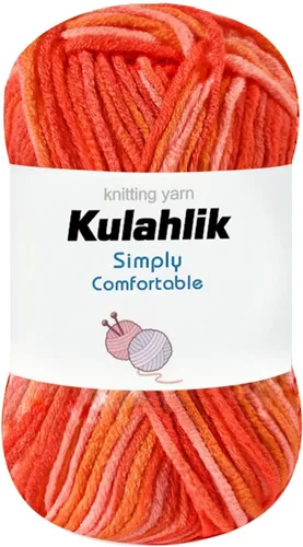 Vista 126 de 50g (1x50g) Hilo Acrílico para Crochet y Tejido, Hilo Degradado Colorido, 1 Rollo de Madejas, Hilo Acrílico Multicolor, Perfecto para Proyectos