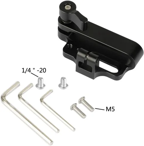 Vista 5 de CAMVATE Soporte de montaje SSD para Samsung T5 SSD con roscas de tornillo de 1/4"-20 y M5 - 1969