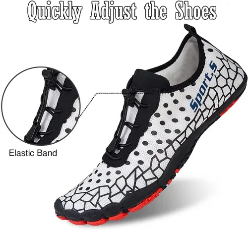 Vista 5 de Water-Shoes-Mens-Womens Quick-Dry Barefoot-Swim Diving Shoes-Aqua-Socks for Sports Climbing Beach Surf