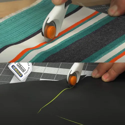 Vista 6 de SOMOLUX Cuchillas rotativas de 1.102 in compatibles con Fiskars 1.102 in cortador giratorio perfecto para coser manualidades, afiladas y duraderas