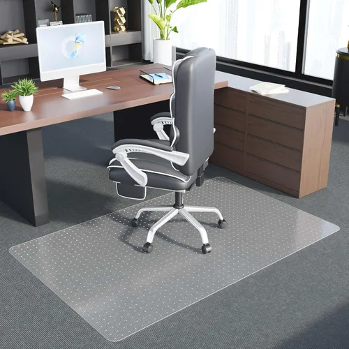 Vista 9 de 100pointONE Tapete para silla de oficina para suelos de madera dura, tapete para silla de computadora de fácil deslizamiento, protector de suelo
