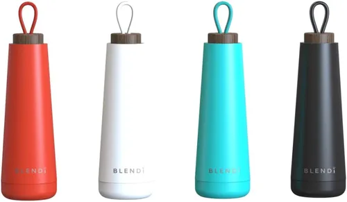 Vista 4 de Slim Hydroluxe Botella de agua de 17 onzas, ecológica, sin BPA, acero inoxidable con recubrimiento en polvo 18/8, tecnología de aislamiento frío 24
