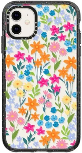 Vista 96 de Funda Impact de CASETiFY para iPhone 11 - Tiempo A Solas de Esther Kim - Negro Claro