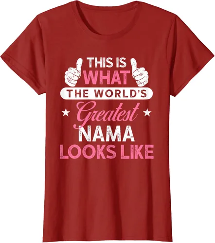 Vista 19 de Camiseta Nama para mujer: camiseta de nama más grande del mundo Negro