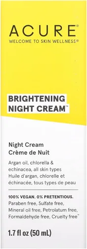 Vista 3 de Acure Crema de noche iluminadora, 1.7 fl oz (1.7 fl oz) (paquete de 2)