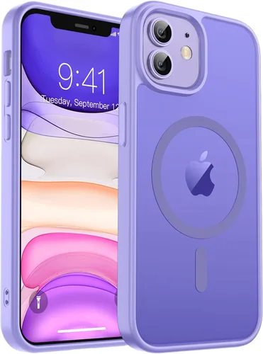 Vista 429 de zapica Funda magnética para iPhone Air, con protector de pantalla de vidrio templado, compatible con MagSafe, translúcida mate, a prueba de golpes