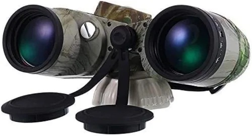 Vista 4 de Binoculares telescópicos 10X50 Binocular Marino Resistente al Agua con brújula Telescopio Enfoque del Ocular