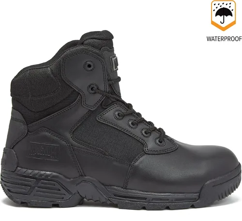 Vista 2 de MAGNUM Stealth Force - Botas tácticas negras impermeables de 6 pulgadas botas militares de cuero para hombre