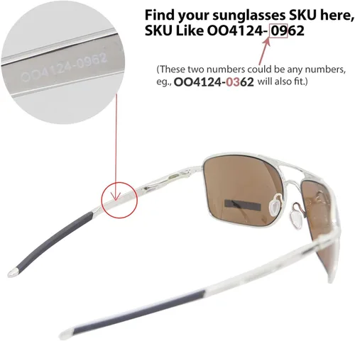 Vista 4 de Walleva - Lentes de repuesto para gafas de sol Oakley Gauge de 8 l