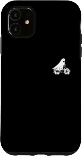 Vista 8 de iPhone 11 Pro Ghost Riding Bicicleta, disfraz de Halloween Ghoul Biker Ciclista caso