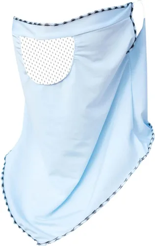 Vista 5 de Bufandas para mujer, ligeras, de verano, para conducir, cuello, protección facial, kini, transpirable, seda de hielo, protector solar M_Ask