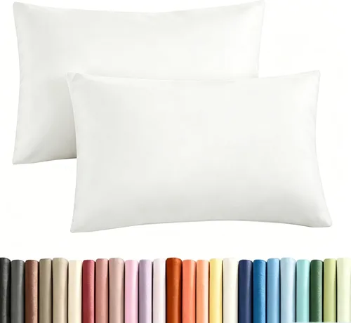 Vista 11 de Mohap Funda de almohada con cremallera, 4 piezas, microfibra cepillada 1800, calidad de hotel, súper suave, no se encoge, no se decolora, color Rosa