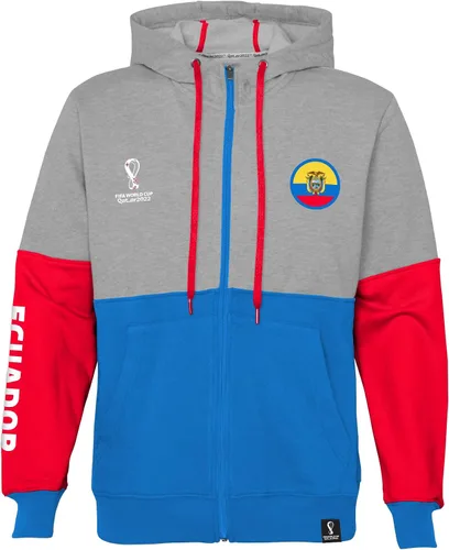 Vista 16 de Outerstuff Sudadera internacional de fútbol para hombre Copa Mundial de la FIFA Panel de contraste de país con capucha de forro polar