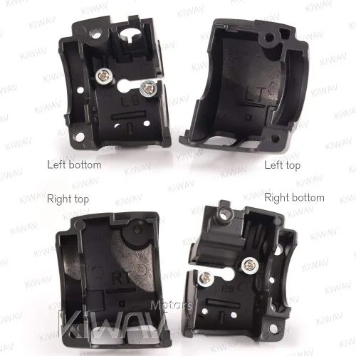 Vista 6 de KiWAV Carcasa de interruptor negra compatible con Harley-Davidson '12-Later Dyna Softail '14-Later XL OEM #71826-11