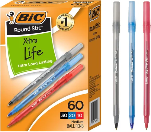 Vista 53 de BIC Bolígrafos redondos Stic, color azul, punta media, paquete de 10