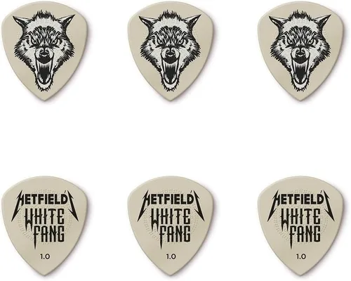 Vista 6 de Jim Dunlop Hetfield - Lata para púas de colmillo blanco de 0.039 in