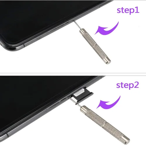 Vista 6 de Bandeja de herramientas de apertura de 16 piezas de tarjeta SIM, pasadores de expulsión, expulsor de agujas, compatible con todos los iPhone, Apple