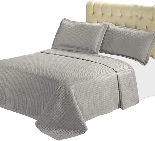 Vista 8 de sheetsnthings Juego de sábanas de microfibra acolchada sin arrugas de lujo de 2 piezas (beige, individual)