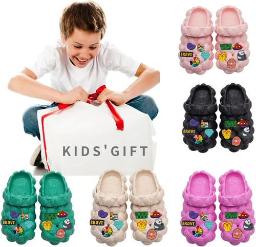 Vista 7 de Sandalias unisex de burbujas para niños, sandalias de pelota de golf, zuecos de burbujas, zapatos de jardín para niñas y niños, cómodas