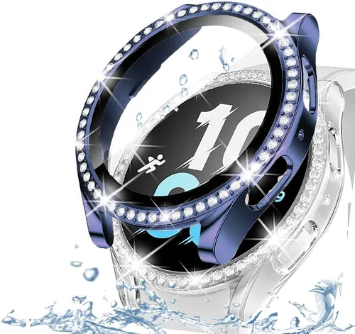 Vista 40 de DEALELE Paquete de 1 + 3 fundas compatibles con Samsung Galaxy Watch 7 Ultra (1.772 pulgadas), funda protectora de policarbonato transparente