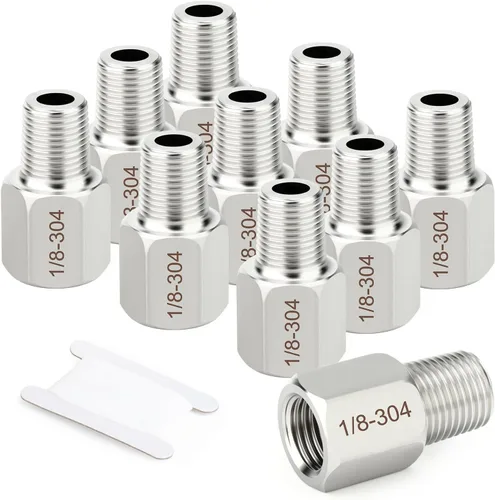 Vista 23 de TAISHER 1 pieza de 25 mm NPT macho x 50 mm NPT hembra, adaptador reductor, pieza de tubería de acero inoxidable 304