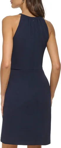 Vista 3 de DKNY Vestido recto sin mangas con cuello alto para mujer
