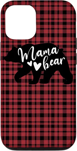 Vista 28 de Mama Bear Buffalo Black and Red Plaid Family Women Mom Gifts Case for iPhone 17