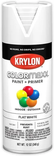 Vista 72 de Krylon K05554007 COLORmaxx Pintura en aerosol y base para uso en interiores y exteriores, color almendra satinada, 12 onzas (paquete de 1)