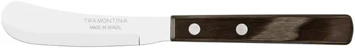 Vista 12 de Tramontina Wood Handle Butter Knife, Polywood, Dishwasher Safe, Durable, Natural Wood, Made in Brazil