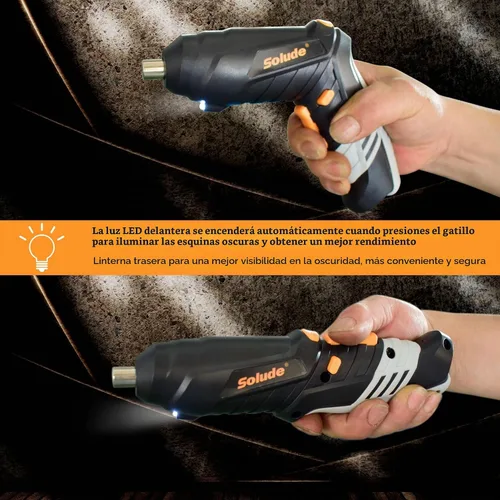 Vista 6 de Kit de herramientas para el hogar de 130 piezas con destornillador recargable inalámbrico de 3,6 V, juego básico de herramientas para el hogar