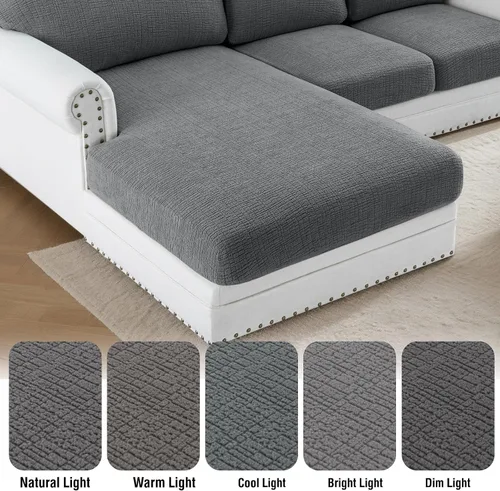 Vista 7 de H.VERSAILTEX Fundas de cojín individuales de jacquard superelásticas para sofá, protector de muebles, fundas antideslizantes suaves y gruesas