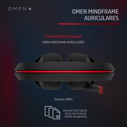 Vista 4 de OMEN by HP Mindframe Headset with FrostCap Technology Black