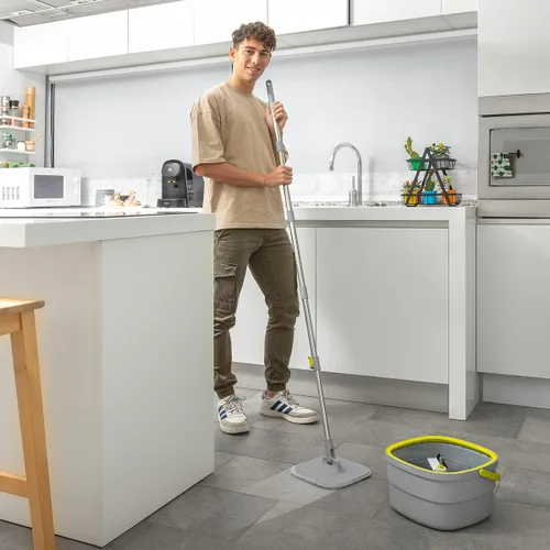 Vista 10 de Mopa Giratoria con Autolimpieza y Cubo Separador Selimop InnovaGoods