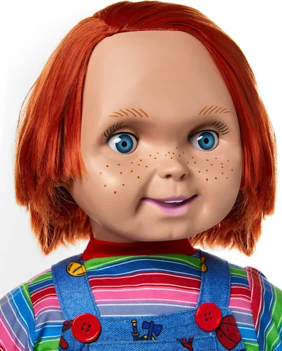 Vista 6 de Spirit Halloween Muñeca Chucky Good Guys de 24 pulgadas, multicolor
