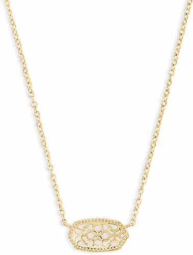 Vista 141 de Kendra Scott - Collar Elisa con dije para mujer, joyería de moda, chapado en oro de 14 quilates
