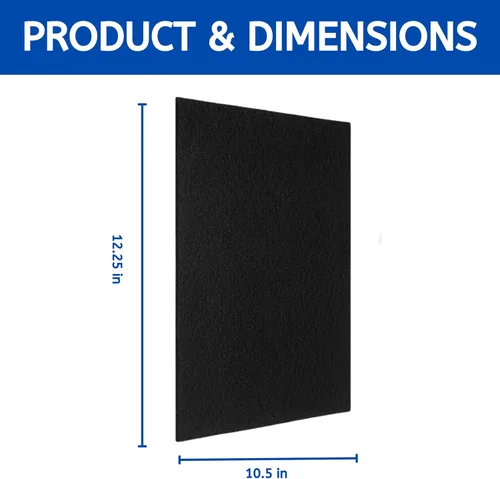 Vista 2 de Nispira Filtro de carbón de repuesto para purificador de aire, compatible con los modelos de purificador de aire Vornado AC300, AC350, AC500, AC550