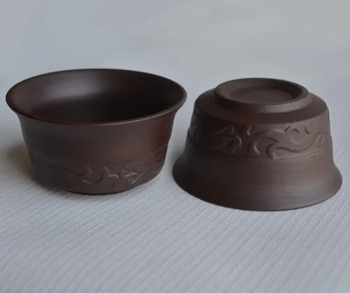 Vista 7 de Tetera 11pcs/set Pot Cup Chinese Gongfu Tea Semi-automático Millstone (negro)