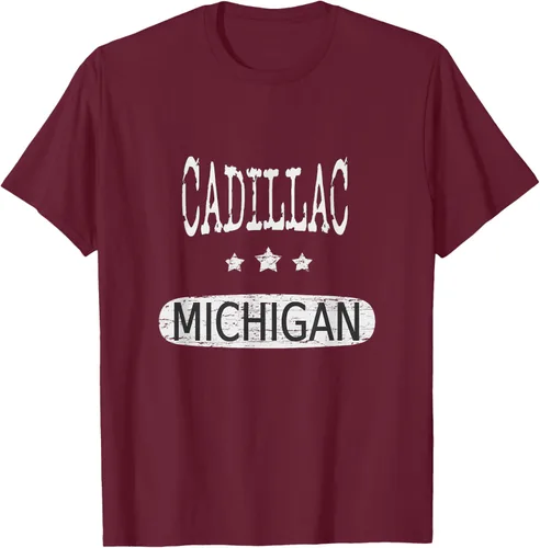 Vista 17 de Vintage Cadillac Michigan Camiseta