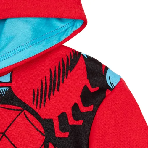 Vista 3 de Marvel Avengers Captain America Spider-Man Iron Man Venom - Sudadera con capucha de vellón para niños pequeños a niños grandes