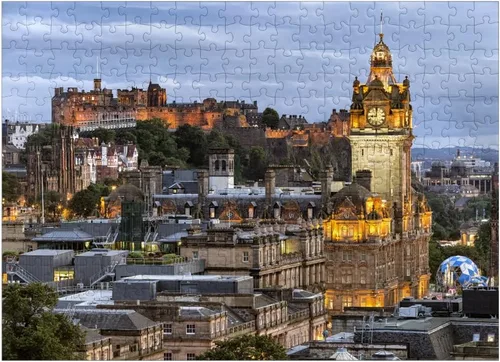 Vista 7 de MyPuzzle Edinburgh Scotland - Rompecabezas prémium de 100 piezas, fabricado en Estados Unidos