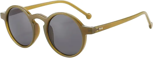 Vista 2 de Kelens - Gafas de sol redondas para mujer estilo clásico estilo retro protección UV400