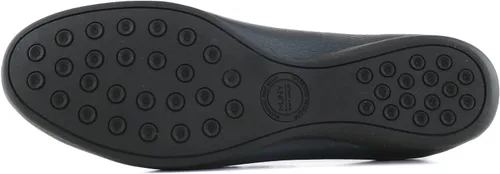 Vista 2 de Mocasines de cuero genuino con hebilla para mujer