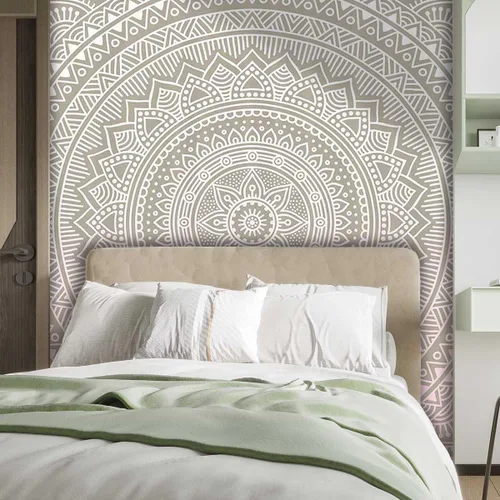 Vista 2 de Papel tapiz gótico para despegar y pegar, diseño de medallón de cachemira abstracto, decoración de mandala, papel tapiz para cocina, decoración