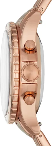 Vista 3 de Fossil FB-01 - Reloj inteligente híbrido de acero inoxidable para mujer con seguimiento de actividad y notificaciones de teléfonos inteligentes