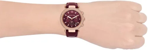 Vista 9 de Michael Kors - Reloj Parker de acero inoxidable con detalles de diamantes
