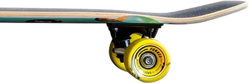 Vista 5 de Yocaher Longboard Complete Mini Cruiser de 27 x 8 pulgadas con cinta de agarre negra de alta calidad, camión de aleación de aluminio resistente