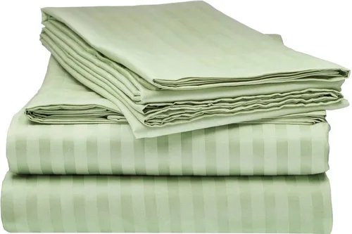 Vista 8 de laxlinen Super Suave Calidad 4 Pcs Hoja de cama Set (+ 30 inch) bolsillo extra profundo