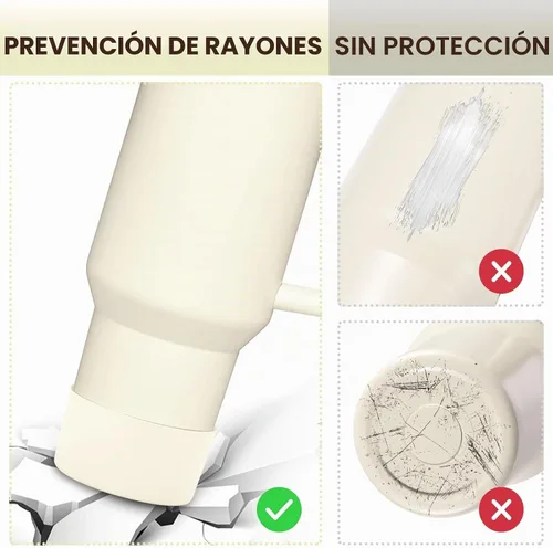 Vista 4 de PICcircuit 2 piezas para Stanley Boot, fondo de silicona para Quencher Adventure 40oz 30oz botella IceFlow 20oz 30oz y para vaso Hydroflask 12-24oz